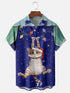 Men's Christmas Funny Graphic Short Sleeve Hawaiian Shirt